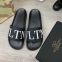 Valentino Garavani VLTN Slide Sandals Black 2