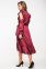 Нарядное шелковое платье бордового цвета Катлин It Elle 5136 0