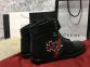 Gucci High Top Snake Embroidered Sneaker Black 1