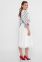 Цветы-орнамент платье Сария 3/4 белый Glem p55543 0