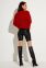 Красный свитер крупной вязки в узор ромб Кларк It Elle 8694 0