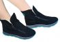 Спортивные женские ботинки Ditas Черный верх, черно-бирюзовая подошва, подкладка - искуственный мех 0