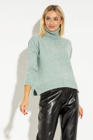 Мятный свитер oversize под горло Офира It Elle V8653