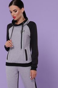 Костюм Стрит черный-серый Glem p49981