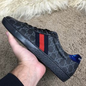 Gucci GG Supreme Web Sneaker Black/Black