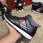 Prada Mechano Mid Sneakers Black