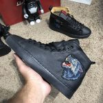 Gucci High Top Sneaker With Wolf Black