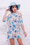 Платье с вырезами на рукавах «Астина» TessDress 1468