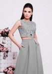 Кружевной топ без рукавов Блер Grey TessDress цвет серый