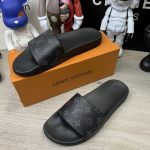 Louis Vuitton Waterfront Slide Sandals Monogram Eclipse