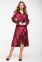 Нарядное шелковое платье бордового цвета Катлин It Elle 5136