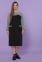 Платье Джоси-Б д/р черный-лапка м.черная Glem p51160