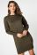 Вязаное платье-туника цвета хаки Полина It Elle V51106