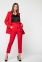 Красный костюм с брюками высокой талии и длинным жакетом Вероника It Elle 3034