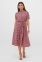 Платье Изольда-Б к/р розовый-черный горох с. Glem p57556
