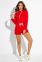 Летний красный костюм с шортами для прогулок Анджелина It Elle 3097