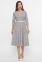 Платье Киана д/р клетка серый-розовый Glem p61081